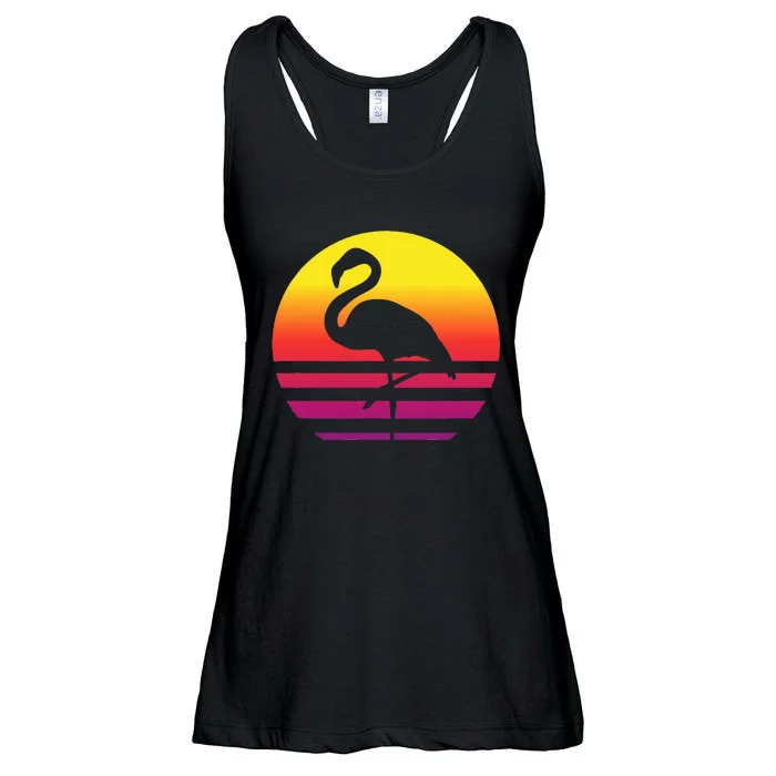 Flamingo Retro Style Vintage Ladies Essential Flowy Tank