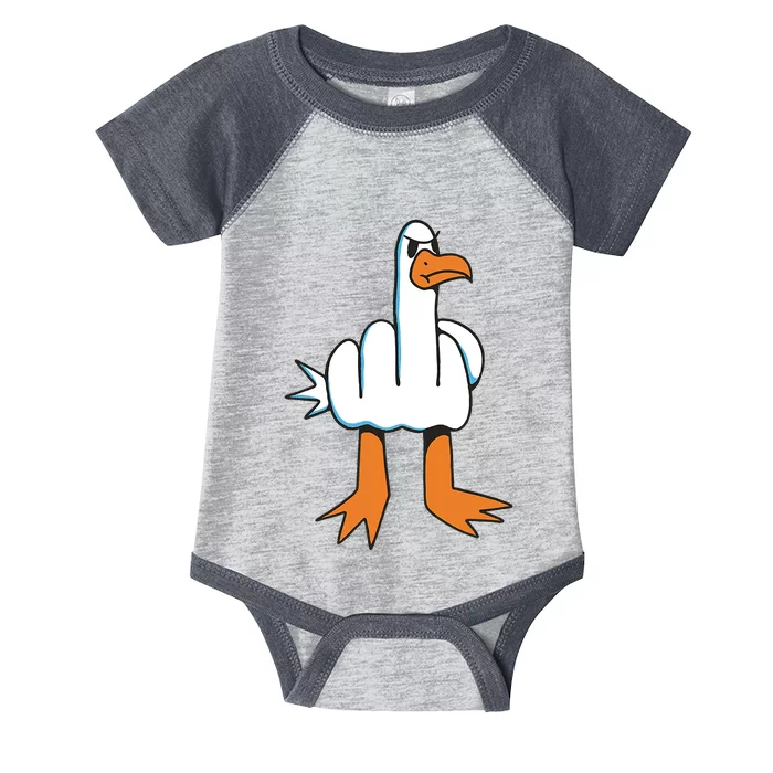 Funny Rude Seagull Infant Baby Jersey Bodysuit