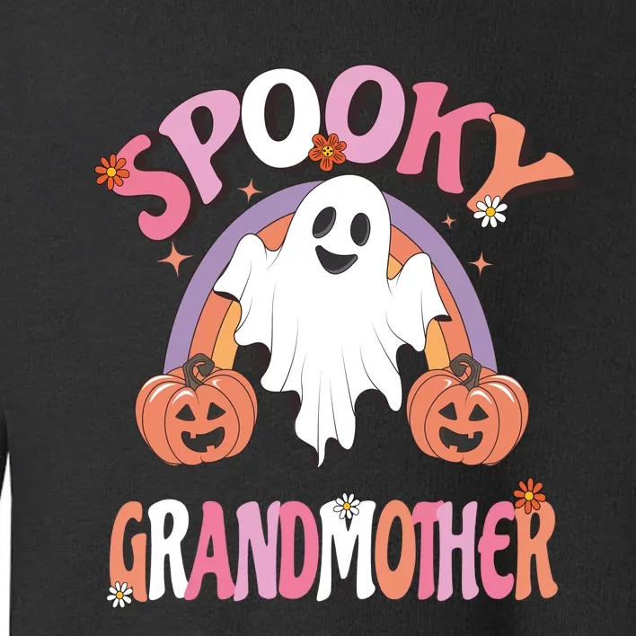 Family Retro Spook Grandmother Groovy Retro Halloween Ghost Costume Gift Toddler Sweatshirt