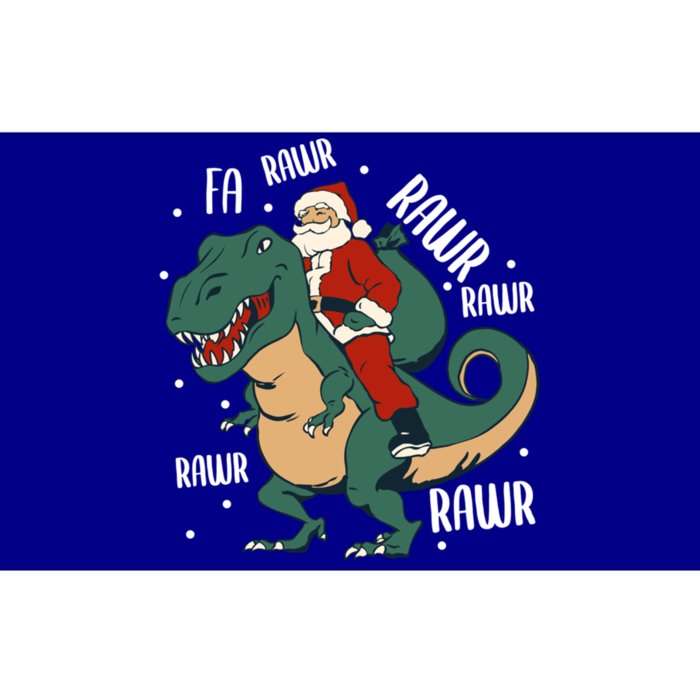 Fa Rawr – Santa On Trex Funny Christmas Merch Gift Bumper Sticker