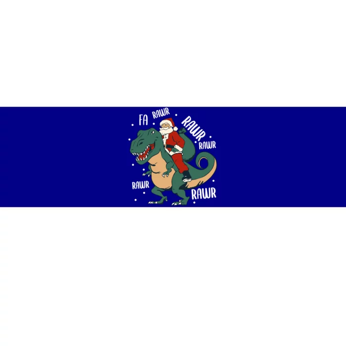 Fa Rawr – Santa On Trex Funny Christmas Merch Gift Bumper Sticker