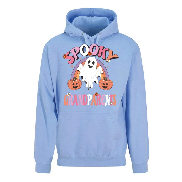 Family Retro Spook Grandparents Groovy Retro Halloween Ghost Costume Gift Unisex Surf Hoodie