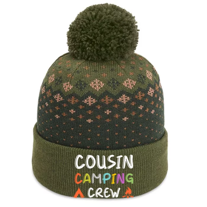 Family Reunion Summer Camp Vacation Cousin Camping Crew Gift The Baniff Cuffed Pom Beanie