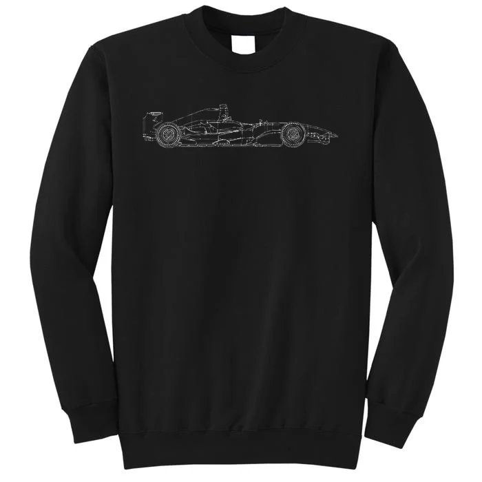 Formula Racecar Schematic Race Car Driver Formula Racing Sweatshirt