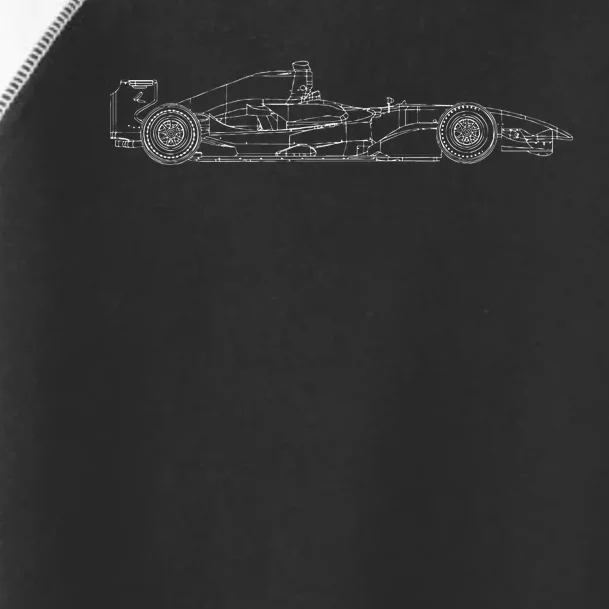 Formula Racecar Schematic Race Car Driver Formula Racing Toddler Fine Jersey T-Shirt