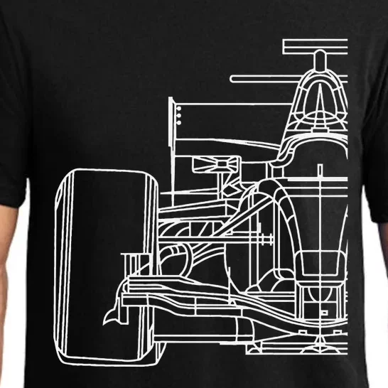 Formula Racecar Schematic Race Car Driver Formula Racing Pajama Set