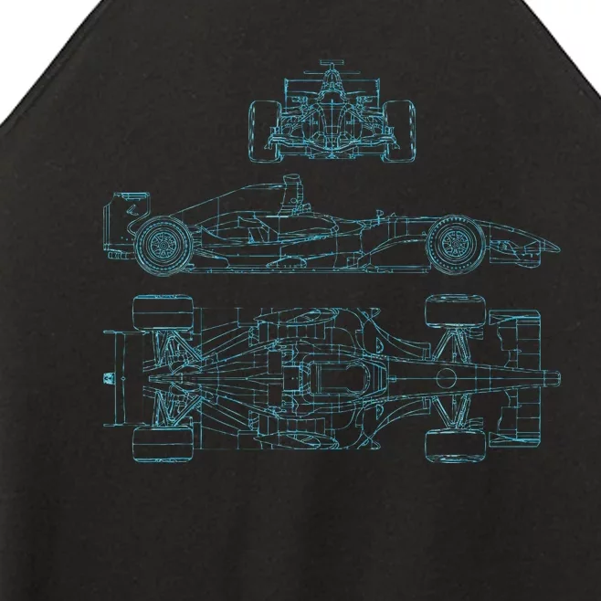 Formula Racecar Schematic Racing Formula Racecar Driver Women’s Perfect Tri Rocker Tank