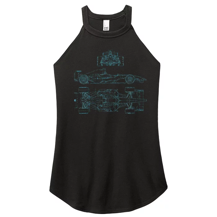 Formula Racecar Schematic Racing Formula Racecar Driver Women’s Perfect Tri Rocker Tank