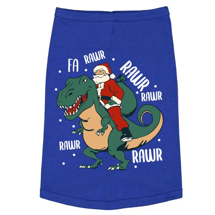 Fa Rawr – Santa On Tmeaningful Giftrex Meaningful Gift Funny Christmas Merch Gif Doggie Tank