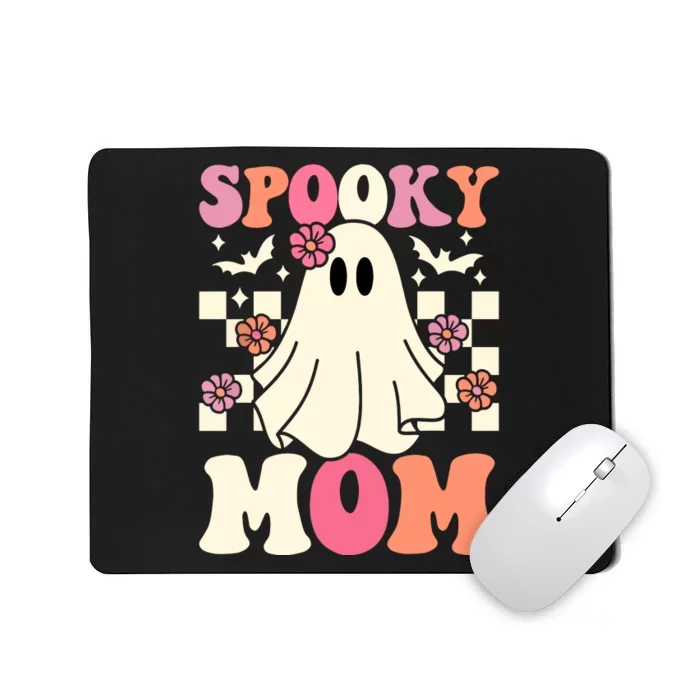 Family Retro Spooky Mom Groovy Halloween Ghost Costume Gift Mousepad