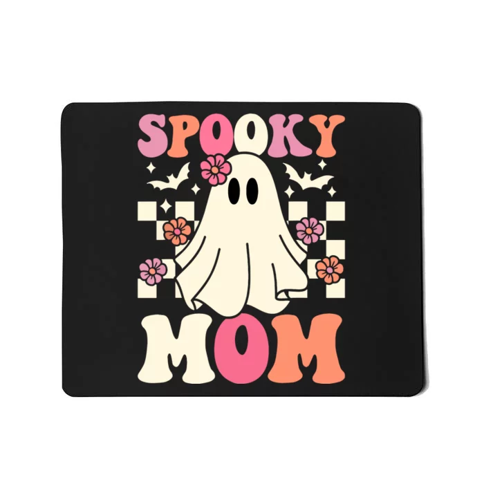 Family Retro Spooky Mom Groovy Halloween Ghost Costume Gift Mousepad