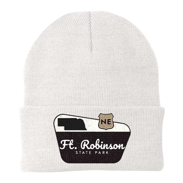 Fort Robinson State Park Nebraska Ne Welcome Sign Vacation Knit Cap Winter Beanie