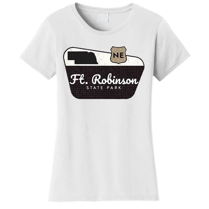 Fort Robinson State Park Nebraska Ne Welcome Sign Vacation Women's T-Shirt