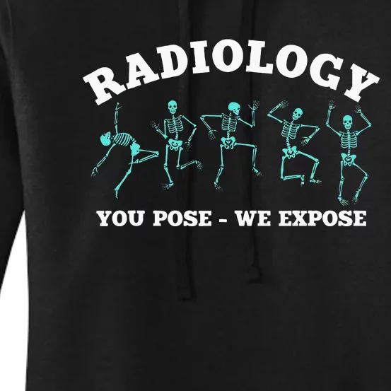 Funny Radiology Skeletons Gift Xray Technician Women's Pullover Hoodie