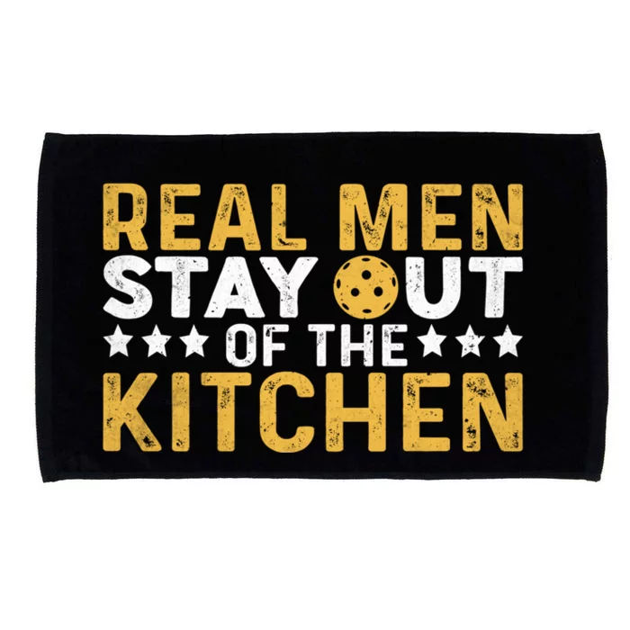 Funny Real Stay Out Of The Kitchen Pickleball Vintage Great Gift Microfiber Hand Towel