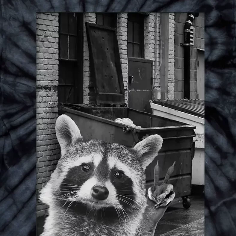 Funny Raccoon Selfie Tie-Dye T-Shirt