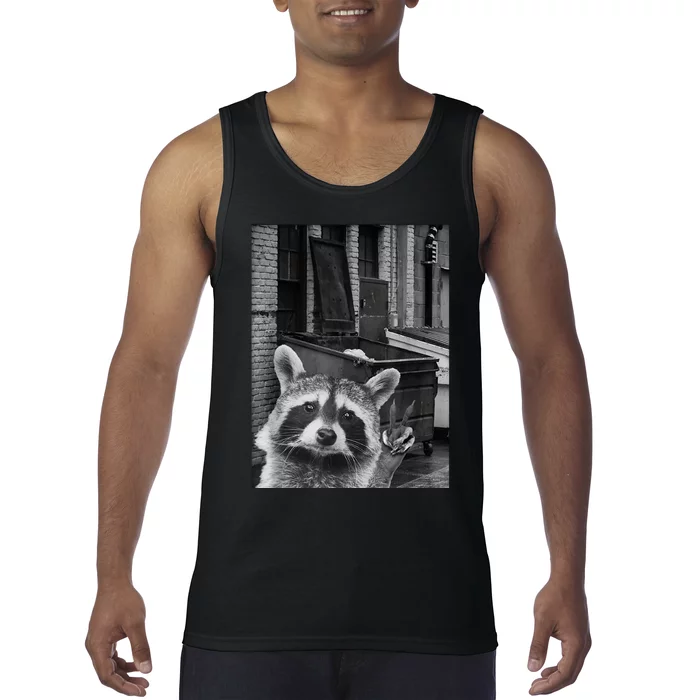 Funny Raccoon Selfie Tank Top