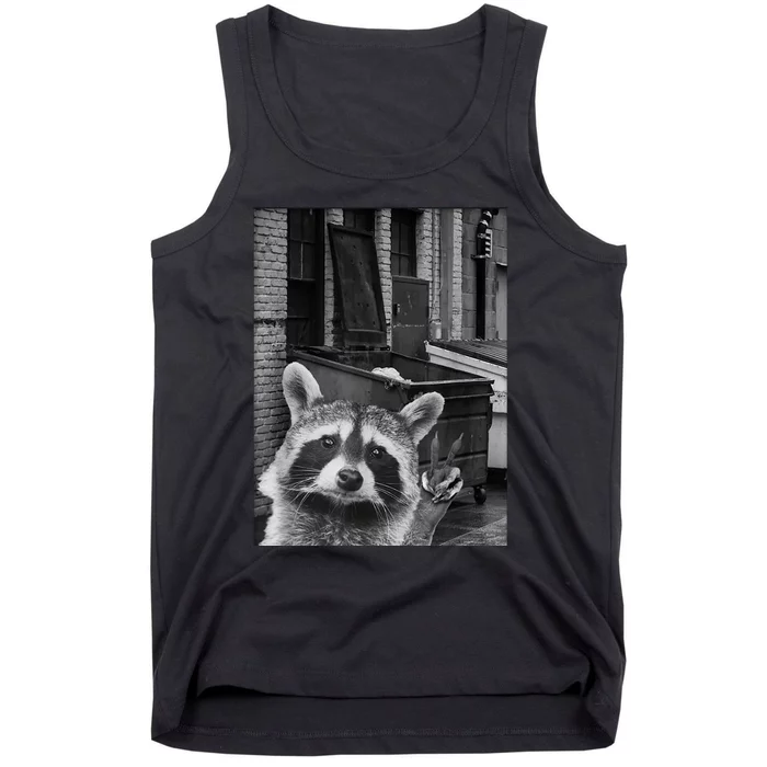 Funny Raccoon Selfie Tank Top