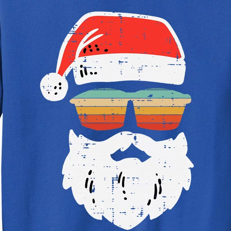 Festive Retro Sunglasses for Christmas Celebrations Tall Sweatshirt