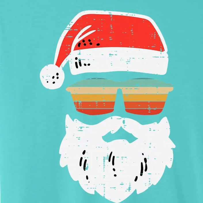 Festive Retro Sunglasses for Christmas Celebrations ChromaSoft Performance T-Shirt