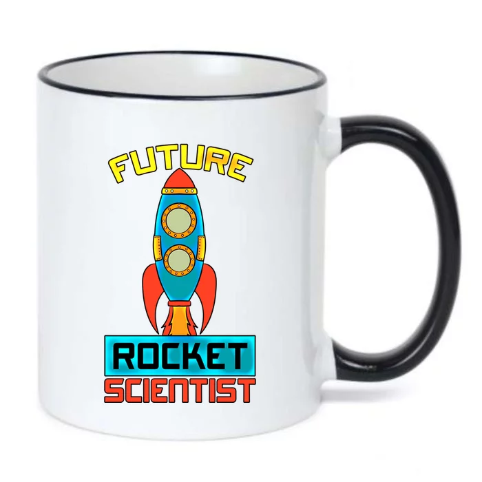 Future Rocket Scientist Spaceship Planets Space Gift Black Color Changing Mug