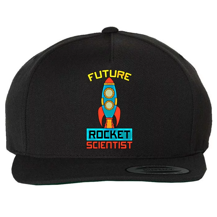 Future Rocket Scientist Spaceship Planets Space Gift Wool Snapback Cap