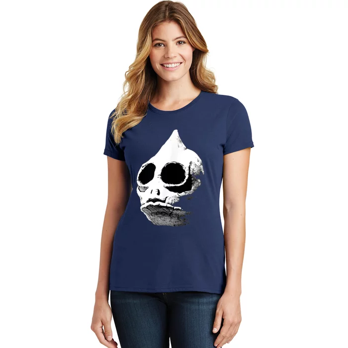 Funny Retro Sleestak Reptilian Skull Graphic Women's T-Shirt