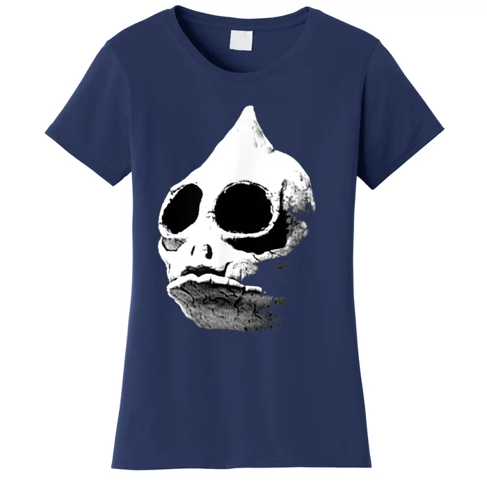 Funny Retro Sleestak Reptilian Skull Graphic Women's T-Shirt