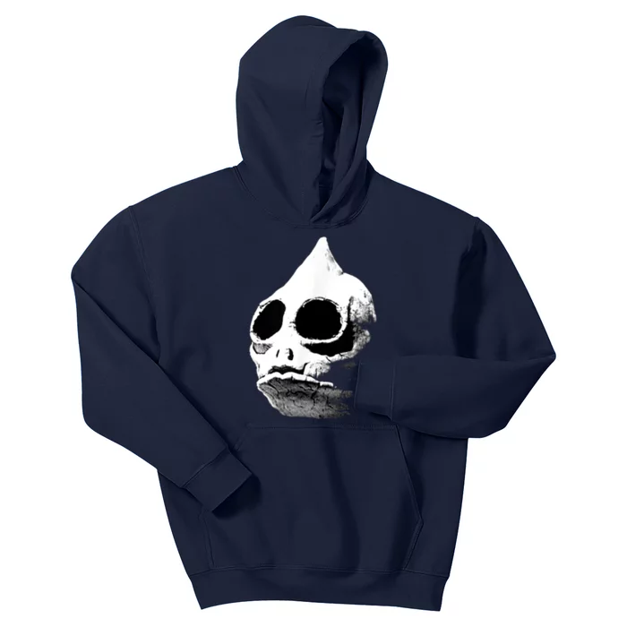 Funny Retro Sleestak Reptilian Skull Graphic Kids Hoodie