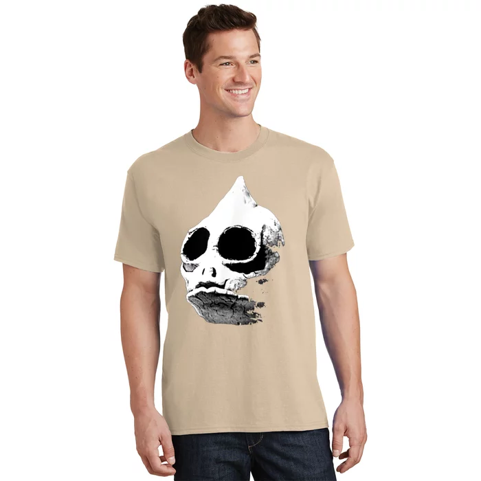 Funny Retro Sleestak Reptilian Skull Graphic T-Shirt