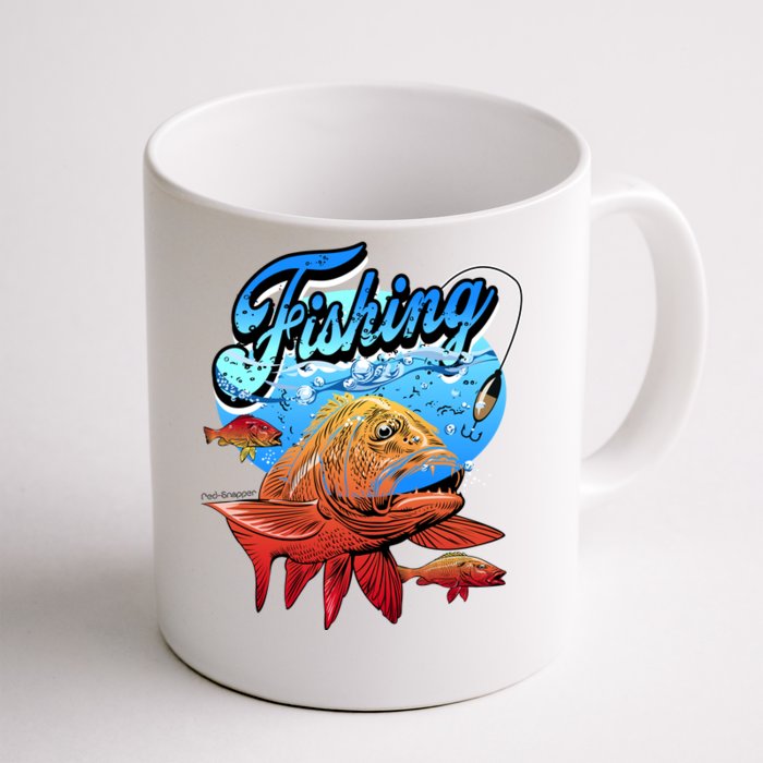 Fishing Red Snapper Front & Back Coffee Mug