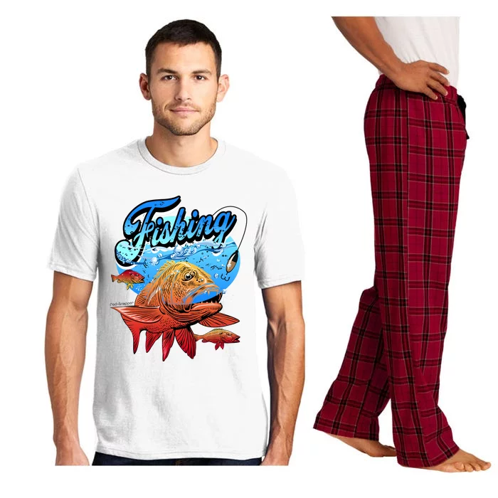 Fishing Red Snapper Pajama Set