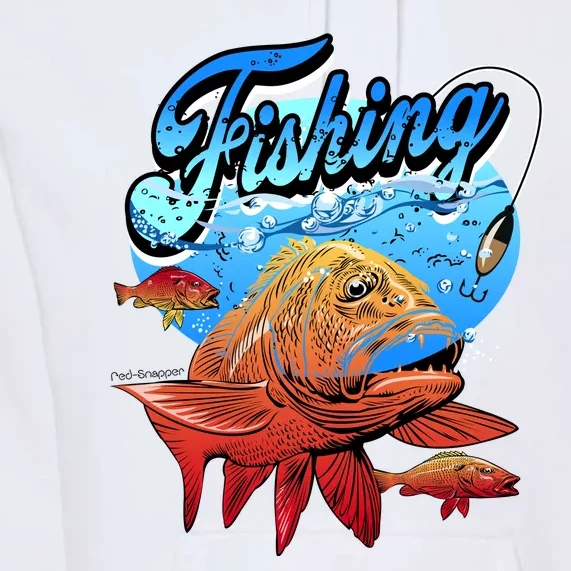 Fishing Red Snapper Premium Hoodie