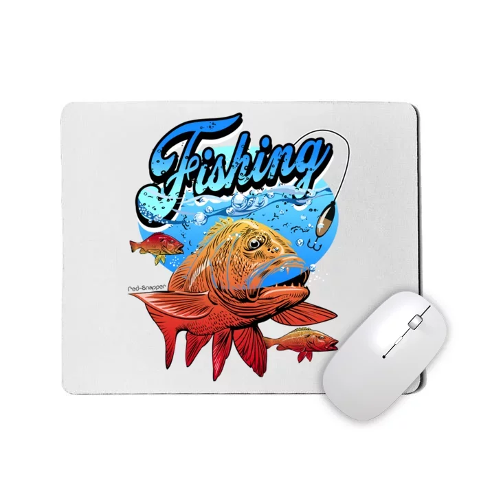 Fishing Red Snapper Mousepad