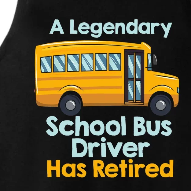 Funny Retired School Bus Driver - School Bus Retirement Ladies Tri-Blend Wicking Tank