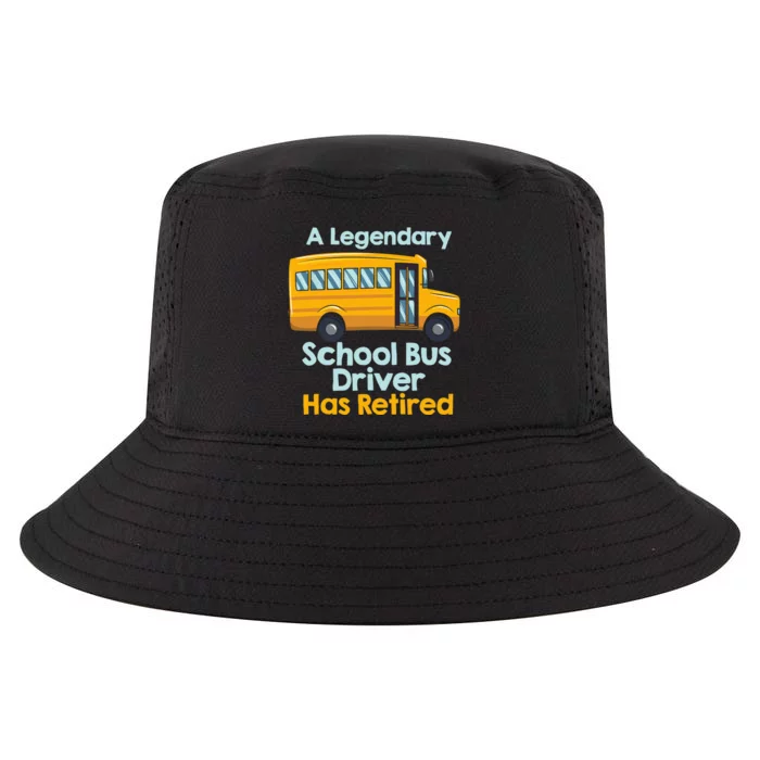 Funny Retired School Bus Driver - School Bus Retirement Cool Comfort Performance Bucket Hat