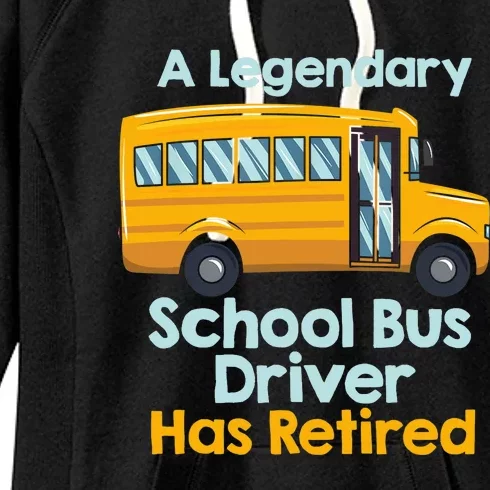 Funny Retired School Bus Driver - School Bus Retirement Women's Fleece Hoodie