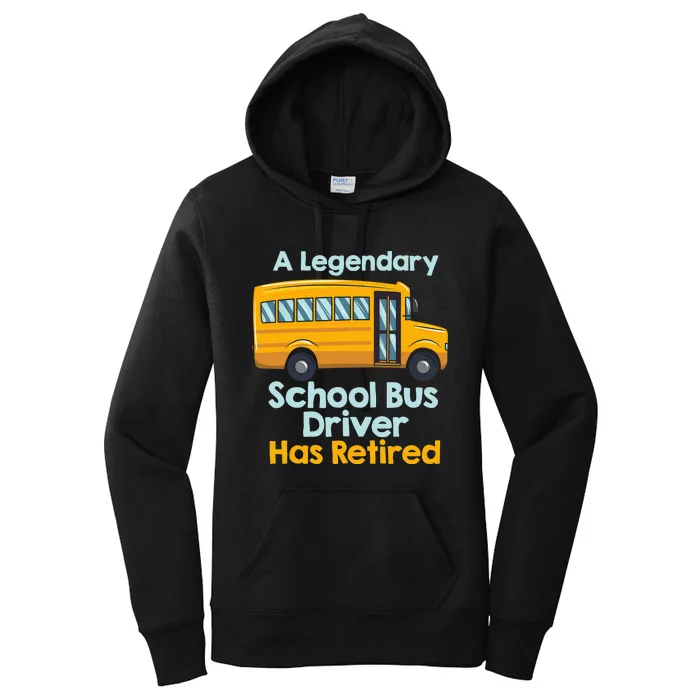 Funny Retired School Bus Driver - School Bus Retirement Women's Pullover Hoodie