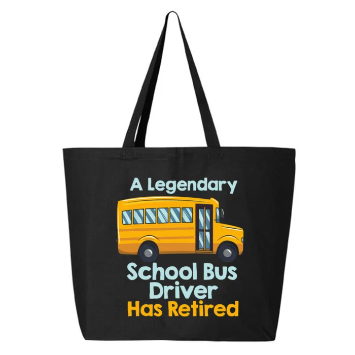 Funny Retired School Bus Driver - School Bus Retirement 25L Jumbo Tote