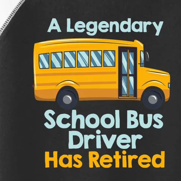 Funny Retired School Bus Driver - School Bus Retirement Toddler Fine Jersey T-Shirt