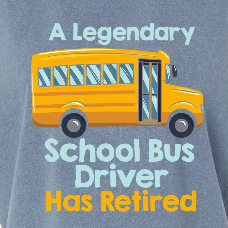 Funny Retired School Bus Driver - School Bus Retirement Garment-Dyed Women's Muscle Tee