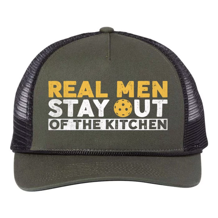 Funny Real Stay Out Of Kitchen Traditional Quote Gift Retro Rope Trucker Hat Cap