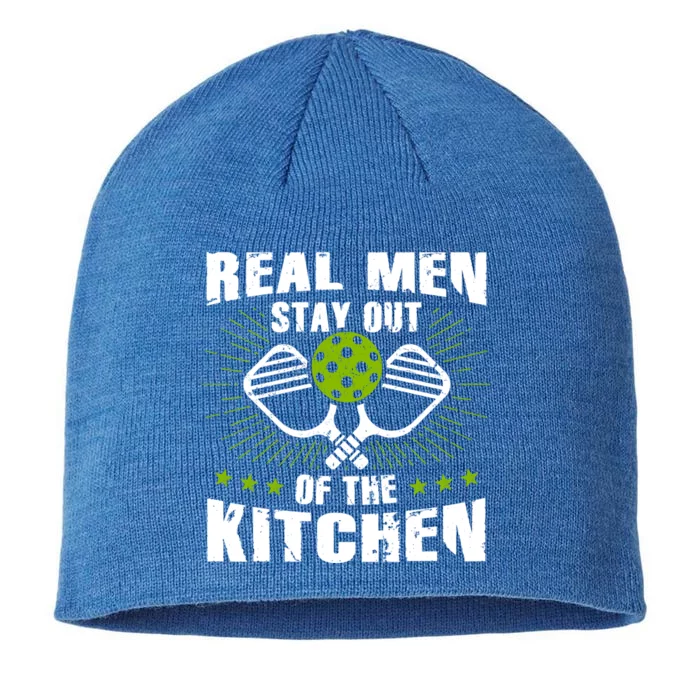 Funny Real Stay Out Of The Kitchen Pickleball Player Funny Gift 8 1/2in Sustainable Knit Beanie