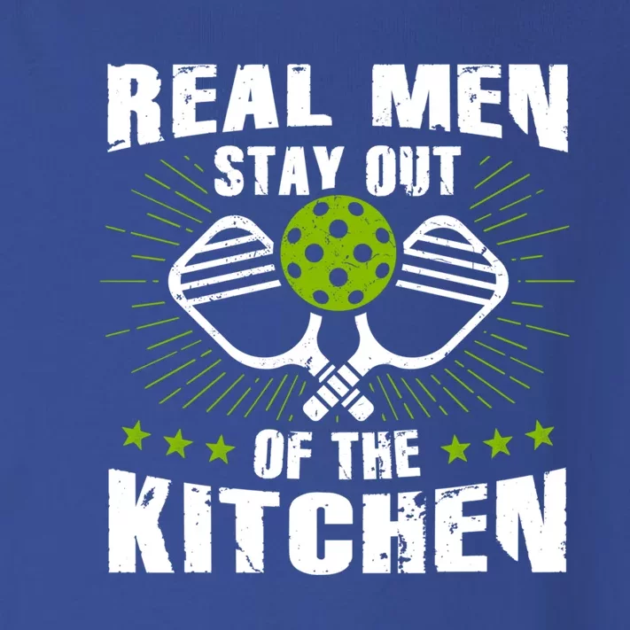 Funny Real Stay Out Of The Kitchen Pickleball Player Funny Gift Toddler Long Sleeve Shirt