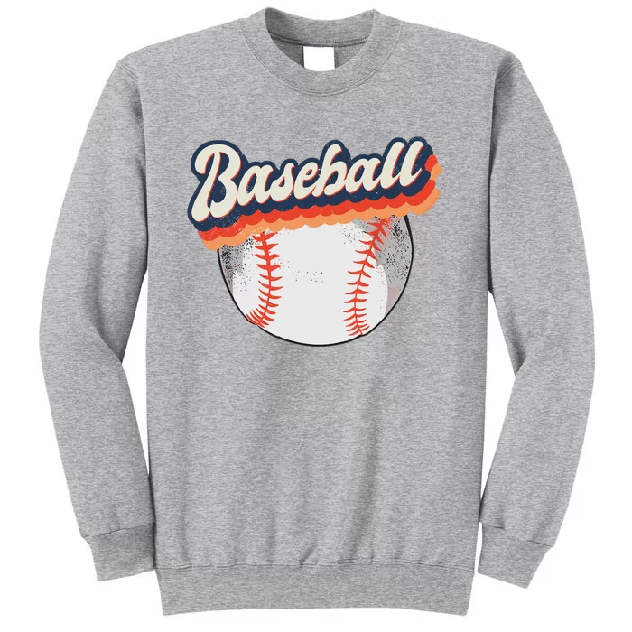 Fun Retro Style Baseball for Baseball Fans Sweatshirt