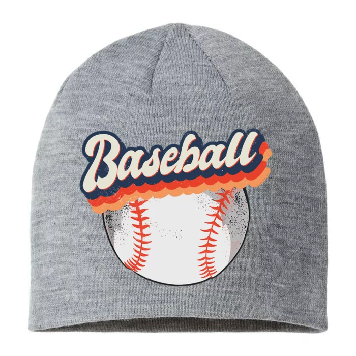 Fun Retro Style Baseball for Baseball Fans 8 1/2in Sustainable Knit Beanie