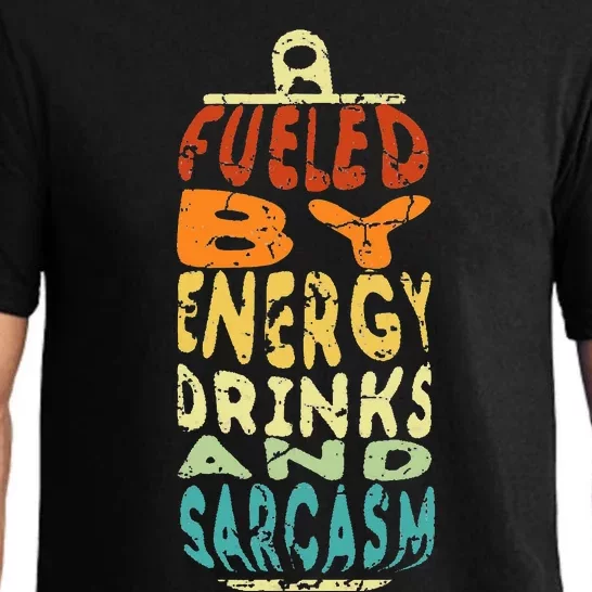 Funny Retro Sarcastic Energy Drink Caffeine Lover Pajama Set