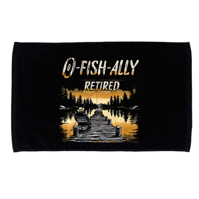 Fishing Retirement Saying Retired Fisherman Microfiber Hand Towel