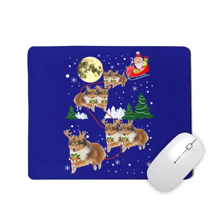 Funny Reindeer Sheltie Xmas Christmas Dog Lovers Gift Cute Gift Mousepad