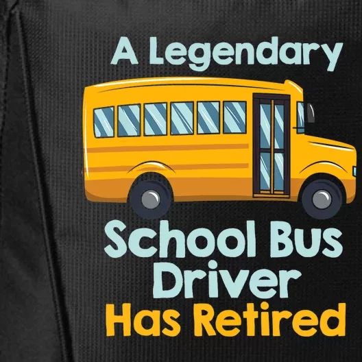 Funny Retired School Bus Driver - School Bus Retirement City Backpack